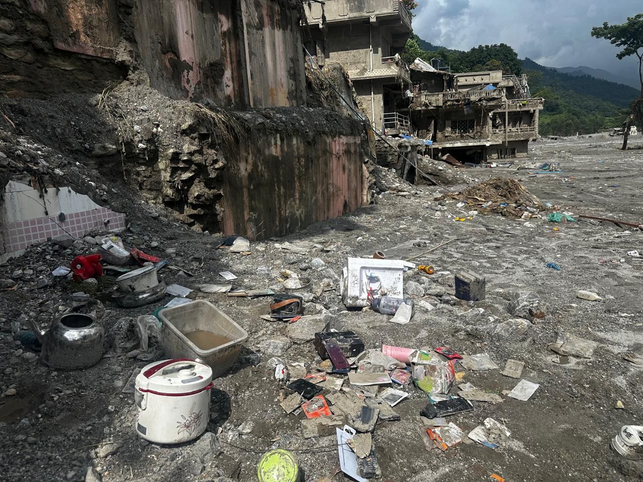 Destroyed town in Nepal Flood 2026